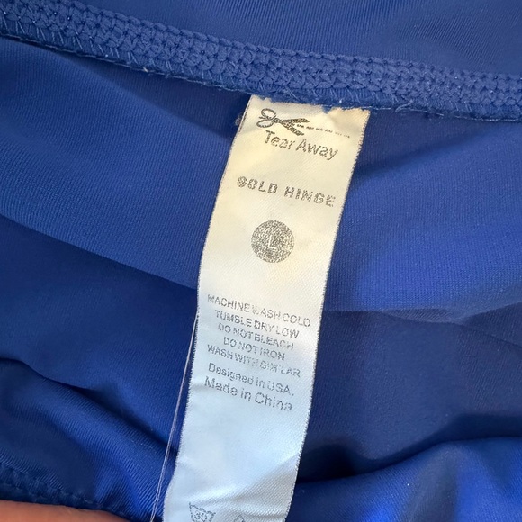 Gold Hinge Skirt | Royal Blue | Size Small - Picture 3 of 4